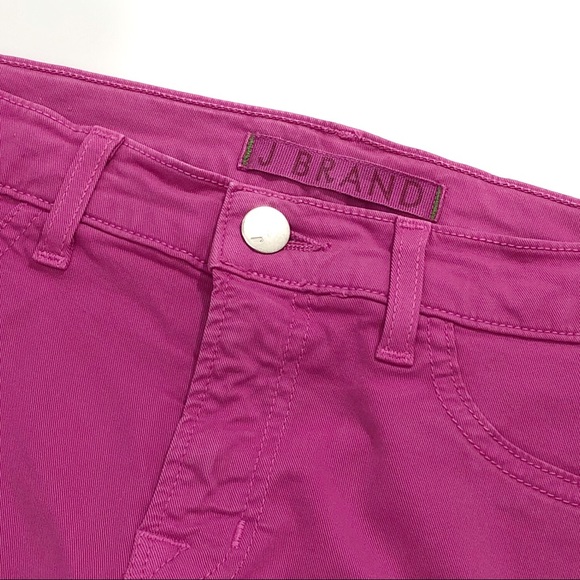 J Brand Skinny Leg Jeans in Bright Fuchsia - Picture 5 of 6